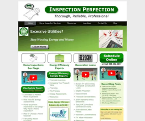 Sdinspection.com(Home Inspections San Diego) Screenshot