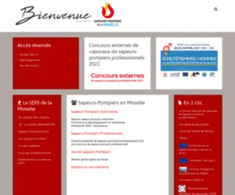 Sdis57.fr(Sapeurs-Pompiers de la Moselle) Screenshot