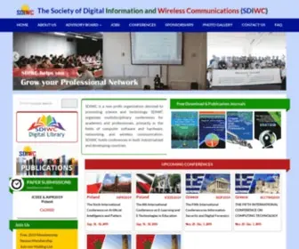 Sdiwc.net(SDIWC International Conferences) Screenshot