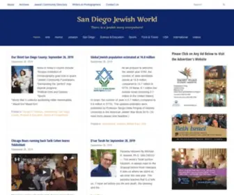 Sdjewishworld.com(San Diego Jewish World) Screenshot