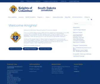 Sdkofc.org(South Dakota Knights of Columbus) Screenshot