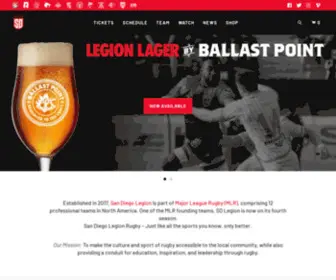 Sdlegion.com(San Diego Legion) Screenshot