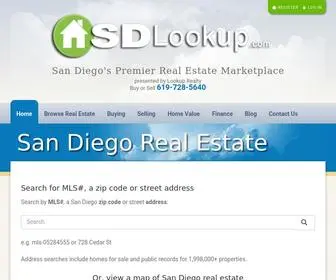 Sdlookup.com(San Diego's Premier Real Estate Marketplace) Screenshot