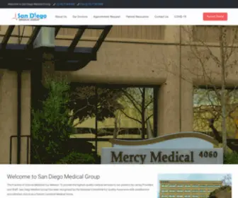 Sdmedgroup.com(San Diego Medical Care Clinic located in Mission Valley) Screenshot