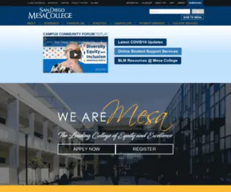 Sdmesa.net(San Diego Mesa College) Screenshot