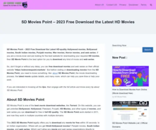 Sdmoviepoint.live(SD Movies Point) Screenshot