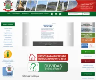 Sdolivramento.com.br(Site Oficial da Prefeitura de Sant'Ana do Livramento) Screenshot