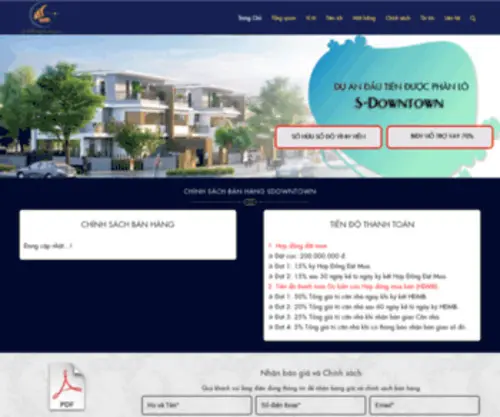 Sdowntown.net(Bảng giá đợt I Liền Kề Sdowntown Thanh Trì) Screenshot