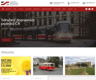 SDP-CR.cz(Sdružení dopravních podniků ČR) Screenshot