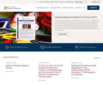 Sdparent.org(Resources for Families with Disabilities) Screenshot