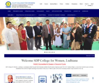 SDpcollege.com(SDP College For Women) Screenshot