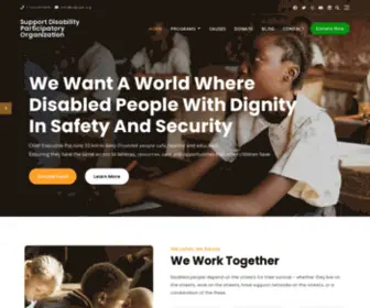 Sdpopk.org(Donate And Help Disabled people) Screenshot