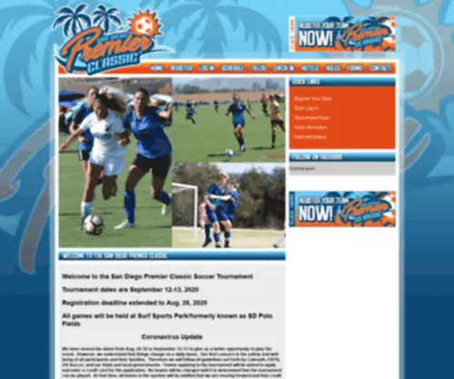 SDpremierclassic.com Screenshot