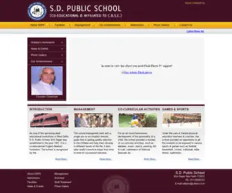 SDPskirtinagar.org(Public School) Screenshot