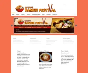 Sdramenfest.com(San Diego Ramen Festival) Screenshot