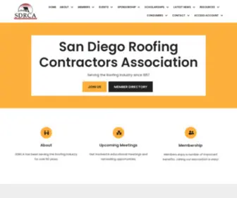 SDrca.com(San Diego Roofing Contractors Association) Screenshot