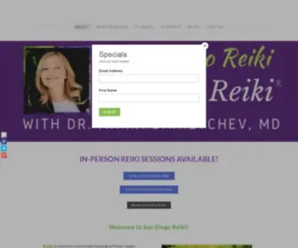 Sdreiki.com(San Diego Reiki) Screenshot