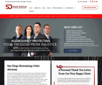 Sdroattorney.com(San Diego Restraining Order Attorney) Screenshot
