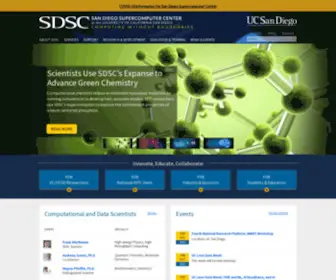 SDSC.edu(San Diego Supercomputer Center) Screenshot