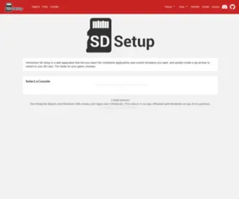 Sdsetup.com(Homebrew SD Setup) Screenshot
