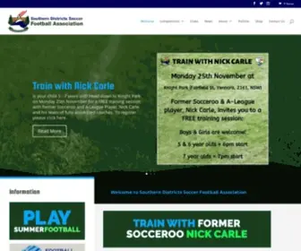 SDsfa.com(Southern Districts Soccer Football Association) Screenshot