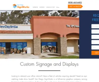 Sdsignworks.com(Business Signs & Window Graphics) Screenshot