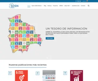 SDSnbolivia.org(Red de Soluciones para el Desarrollo Sostenible) Screenshot