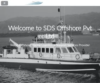 Sdsoffshore.com(SDSIndian Offshore Marine Logistics service provider company for Oil and Gas industry) Screenshot