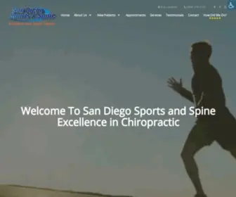 SDsportsandspine.com(Chiropractor in San Diego) Screenshot