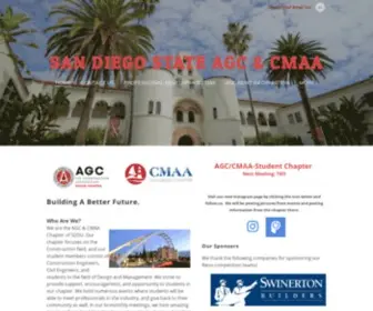 Sdsuengineers.com(SAN DIEGO STATE AGC & CMAA) Screenshot