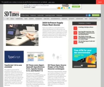 Sdtimes.com(SD Times) Screenshot