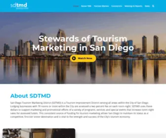 SDTMD.org(San Diego Tourism Marketing District SDTMD) Screenshot