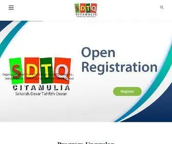 SDTqcitamulia.com(Sekolah Dasar Tahfizh Qur'an Terbaik di Indonesia) Screenshot