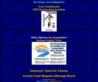 SDtrackmag.com(Track Magazine's Best High School Track and Field Marks for San Diego) Screenshot
