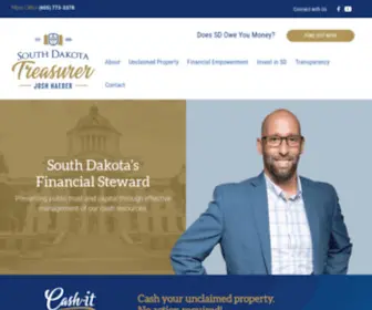 SDtreasurer.com(Home South Dakota State Treasurer) Screenshot