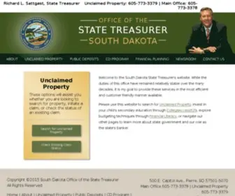 SDtreasurer.gov(South Dakota State Treasurer) Screenshot