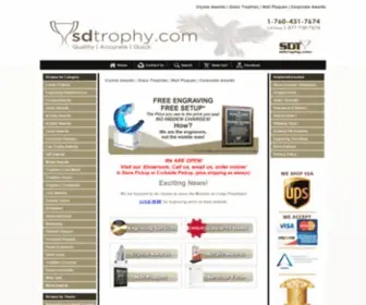 SDtrophy.com(Crystal Awards) Screenshot