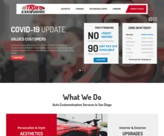 SDtruecustoms.com(Auto Customization) Screenshot