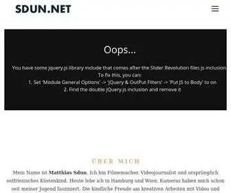 Sdun.net(Matthias Sdun) Screenshot