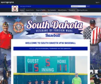 SDVFwbaseball.com(South Dakota VFW Baseball) Screenshot