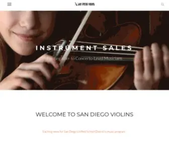 Sdviolins.com(San Diego Violins) Screenshot