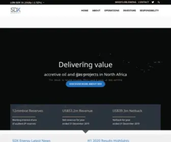 Sdxenergy.com(SDX Energy Plc) Screenshot