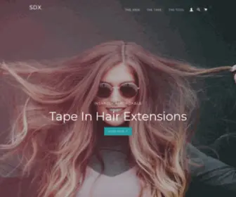 SDxhair.com(Hair Extensions) Screenshot