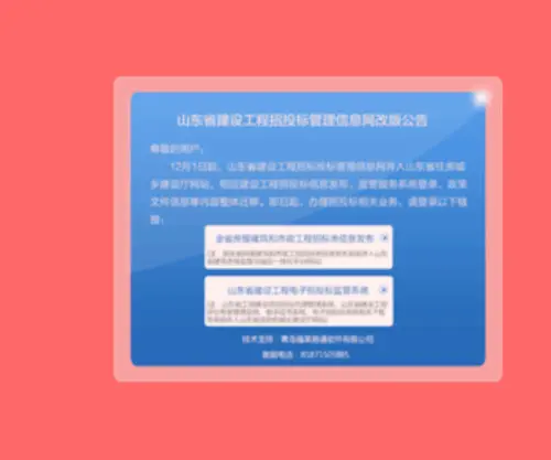 SDZB.gov.cn(山东省建设工程招标投标管理信息网) Screenshot