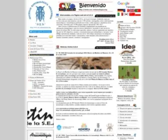 Sea-Entomologia.org(SEA: Sociedad Entomológica Aragonesa) Screenshot