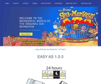 Sea-Monkeys.com(The Original Sea) Screenshot