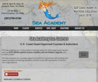 Seaacademytx.com(Sea Academy) Screenshot