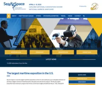 Seaairspace.org(Sea Air Space) Screenshot