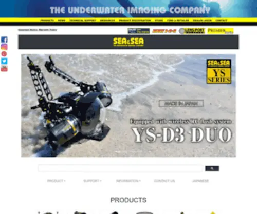 Seaandsea.com(SEA&SEA USA) Screenshot