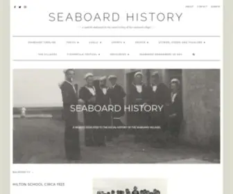 Seaboardhistory.com(A WEBSITE DEDICATED TO THE SOCIAL HISTORY OF THE SEABOARD VILLAGES) Screenshot